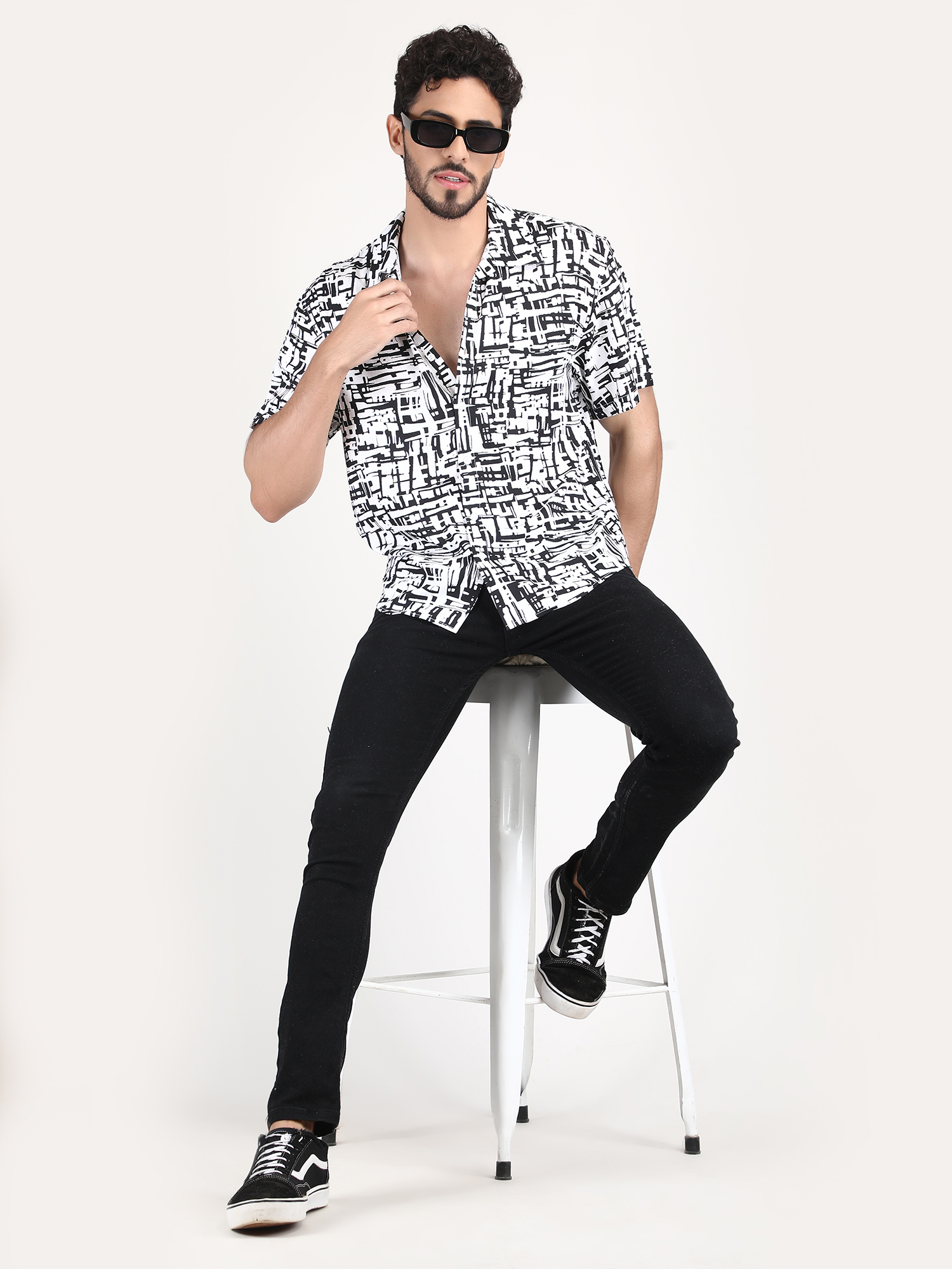 Crafted from high-quality, breathable Viscose Fabric, this shirt is designed for versatility and durability.