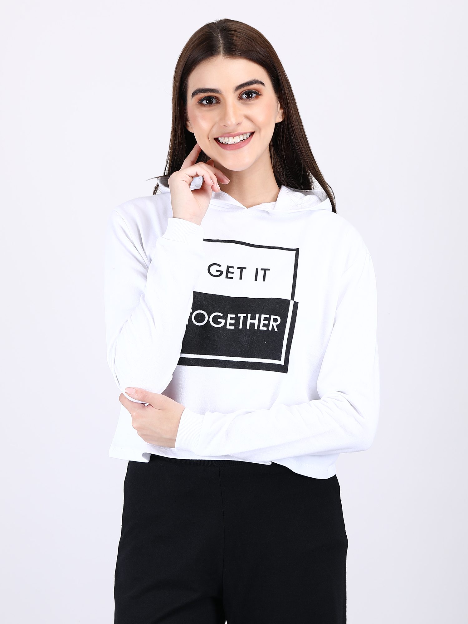 Women Set Of White Hoodies and paint for Woman